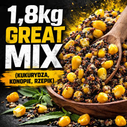 GREAT MIX - kukurydza, konopie, rzepik - 1,8kg