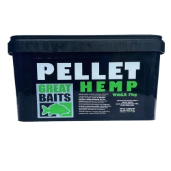 PELLET HEMP - pellet z konopii 100%, 6mm - wiadro 7kg